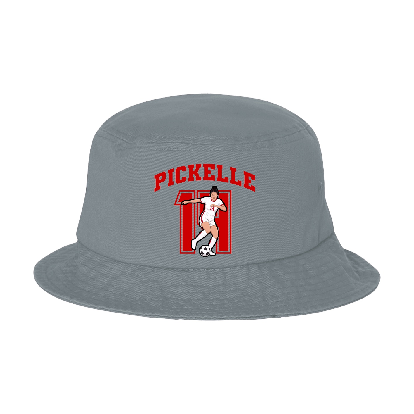 Bucket Cap — Number in Grey