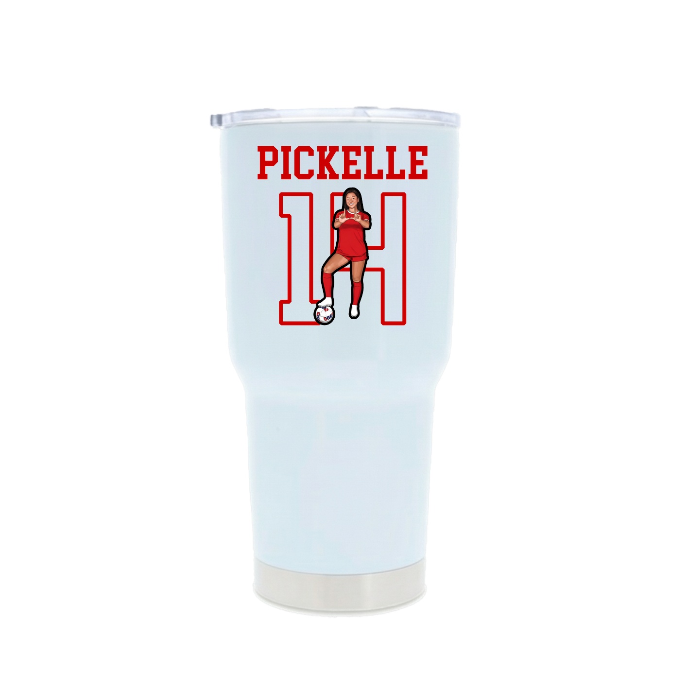 30oz Stainless Steel Tumbler — Shirsey in White