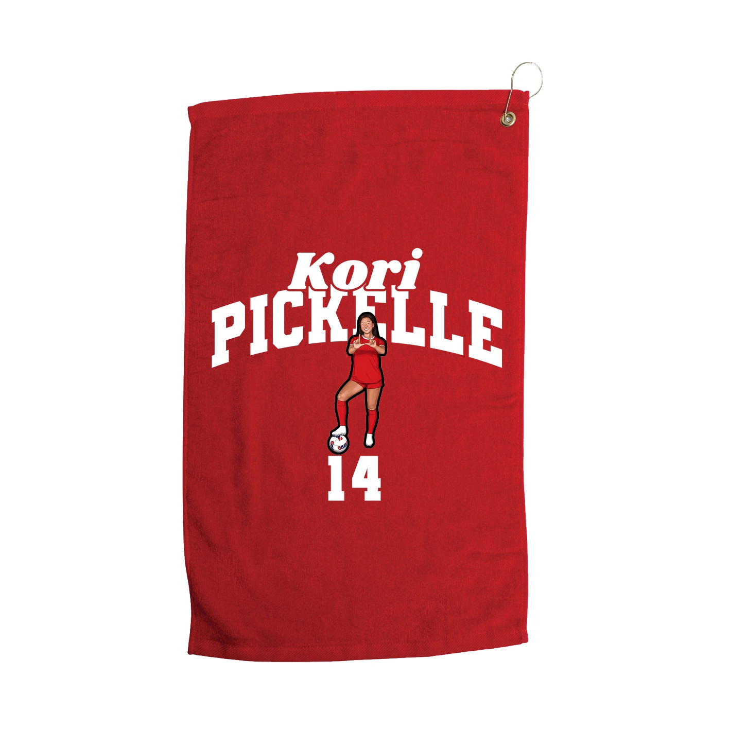 Golf Towel — Signature Arch in Red