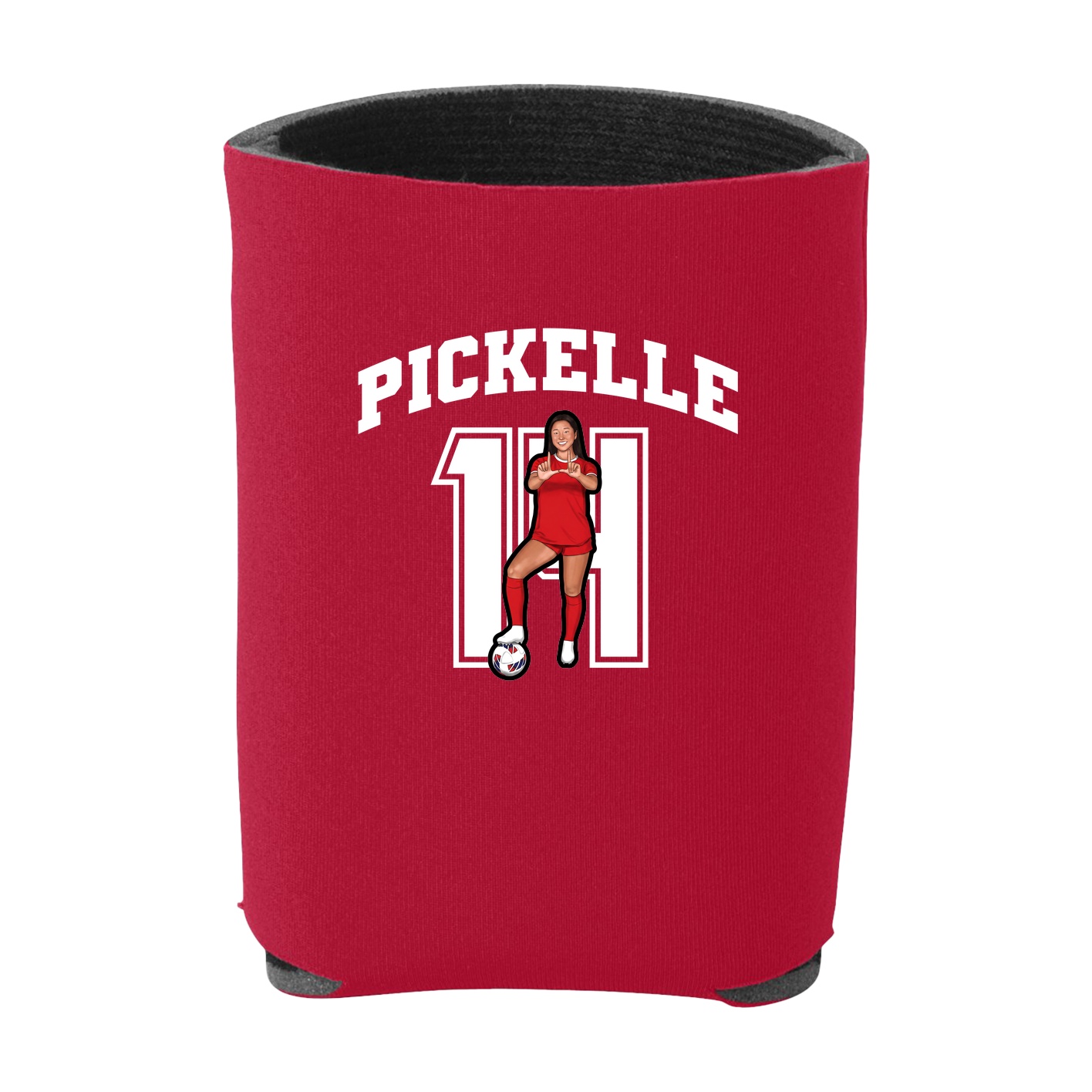 Can Holder — Number in Red