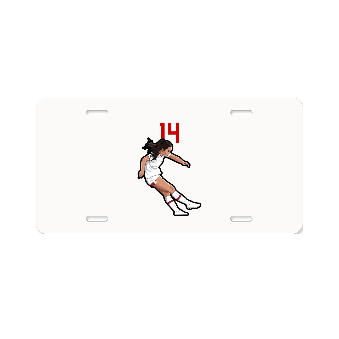 License Plate — Number Top in Classic