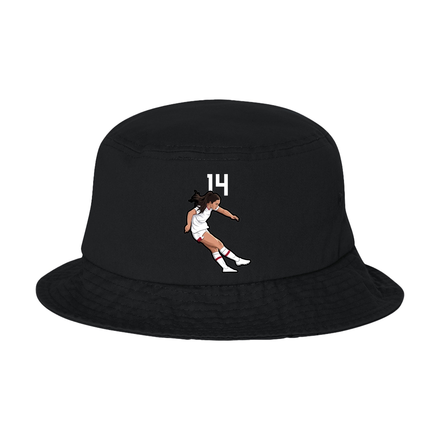 Bucket Cap — Number Top in Black