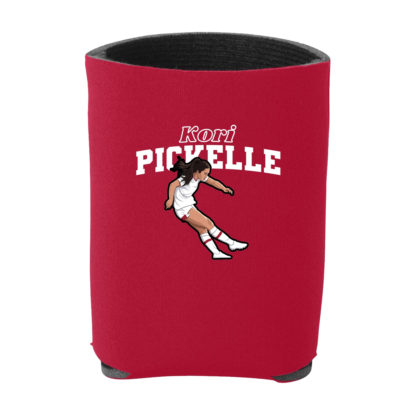 Can Holder — Name Arch in Red