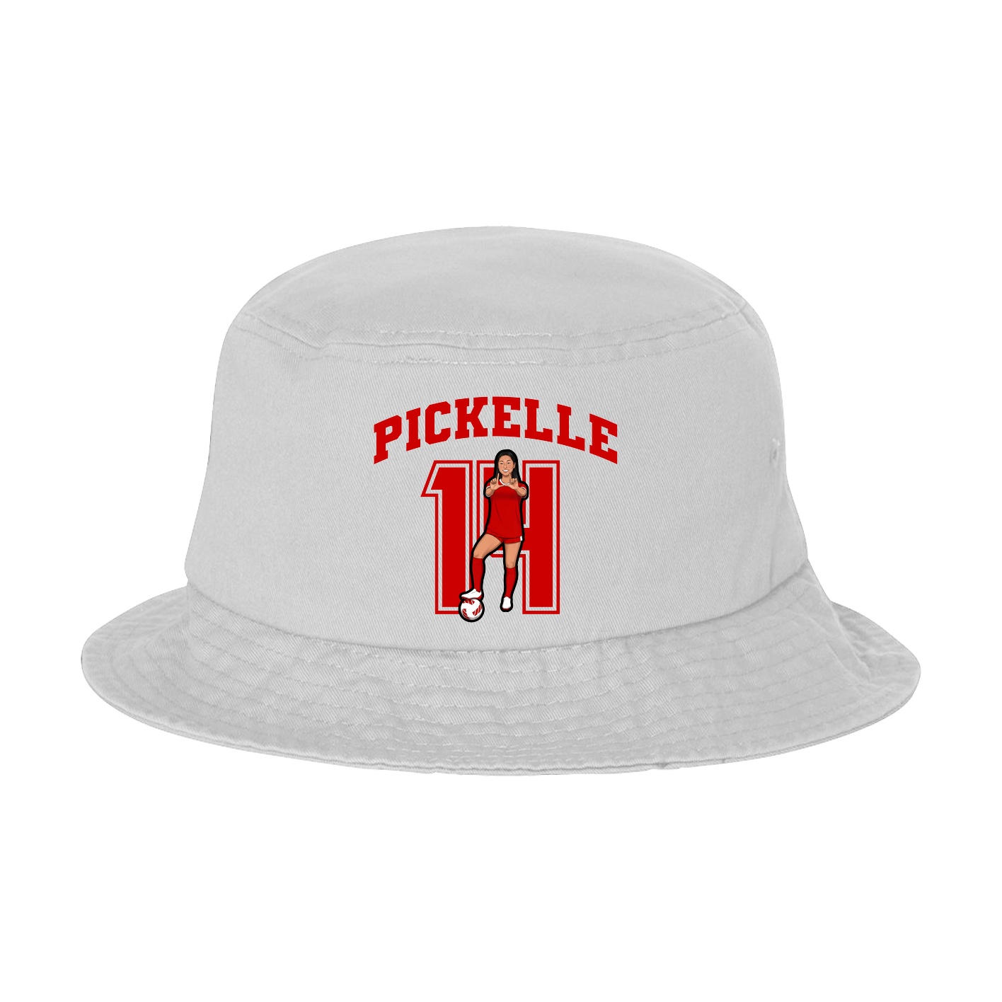 Bucket Cap — Number in White