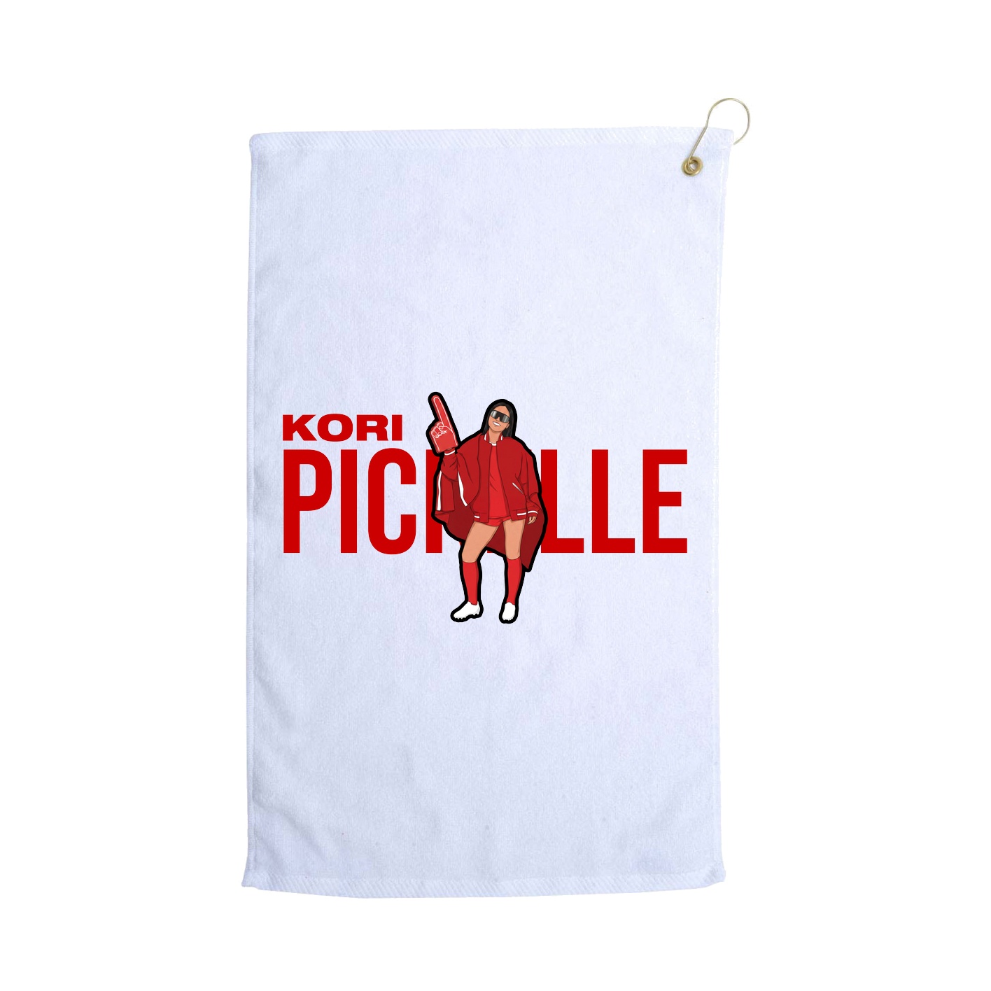 Golf Towel — Player Name in White
