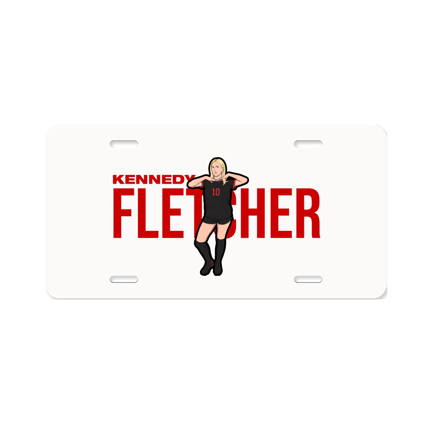 License Plate — Player Name in Classic