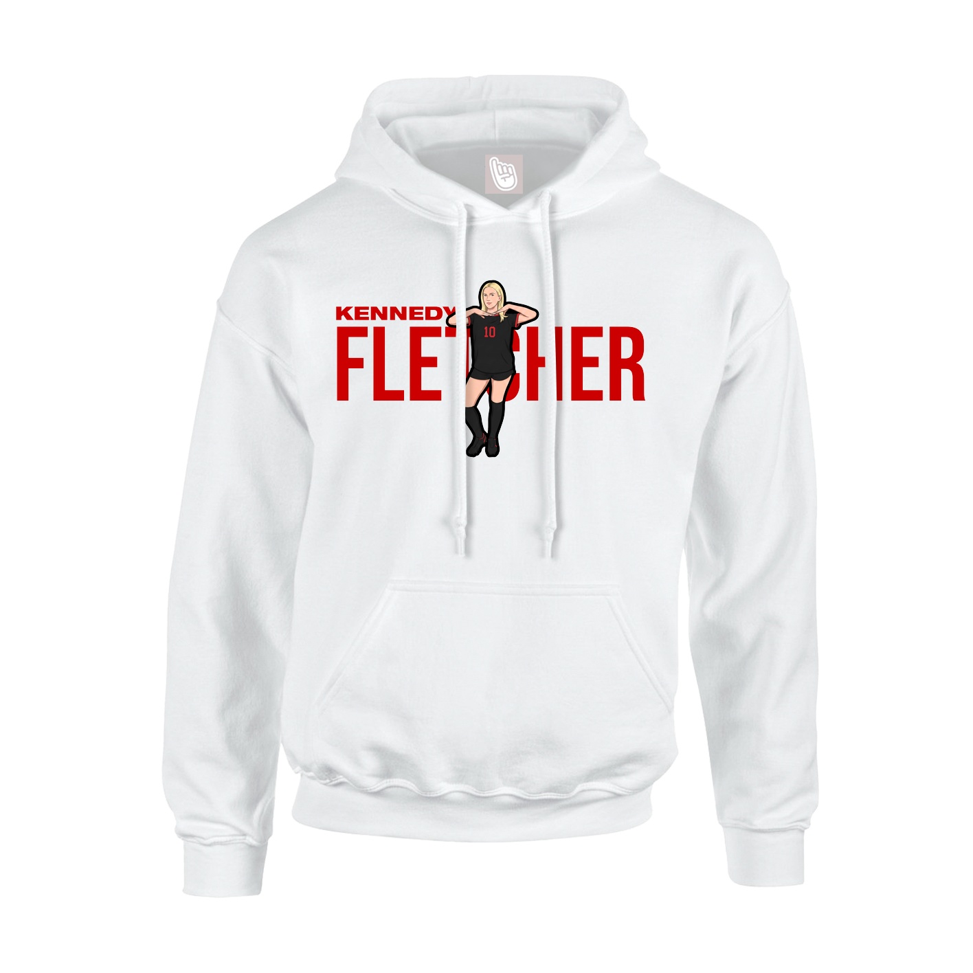 Hoodie — Player Name in White