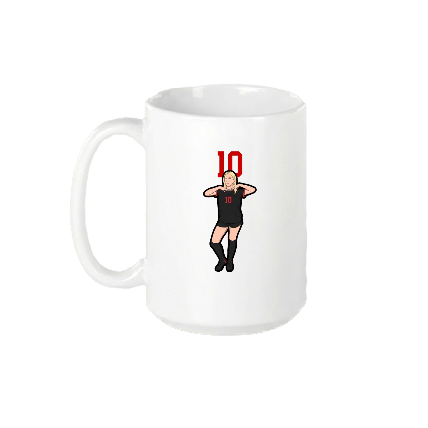 15oz Coffee Mug — Number Top in White