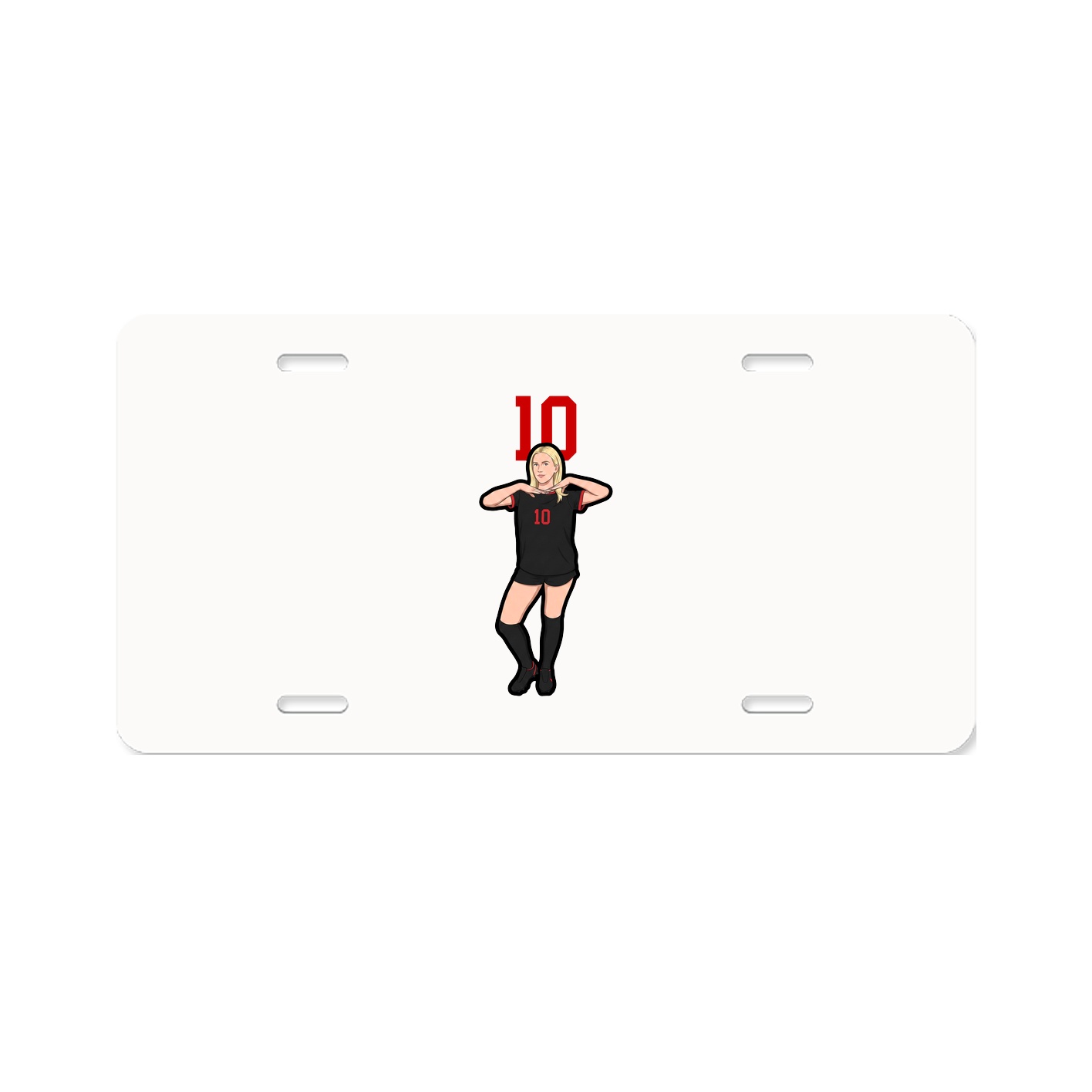 License Plate — Number Top in Classic