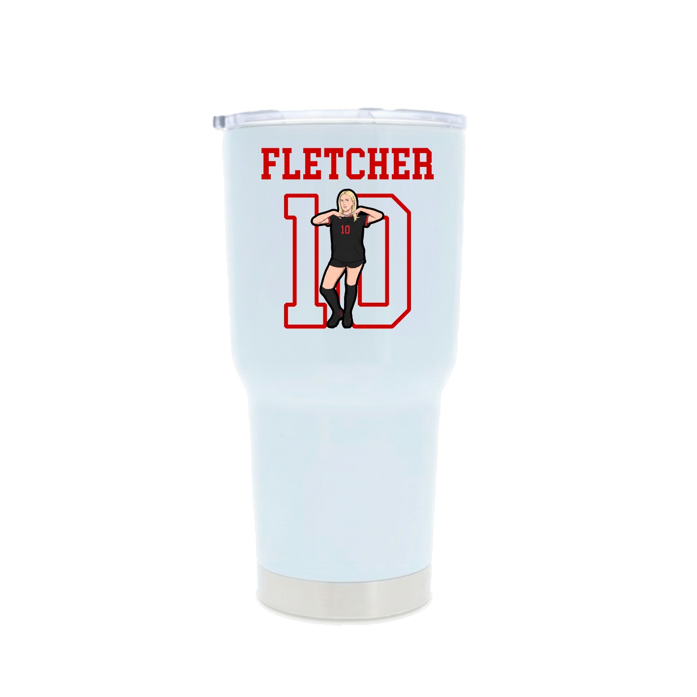 30oz Stainless Steel Tumbler — Shirsey in White