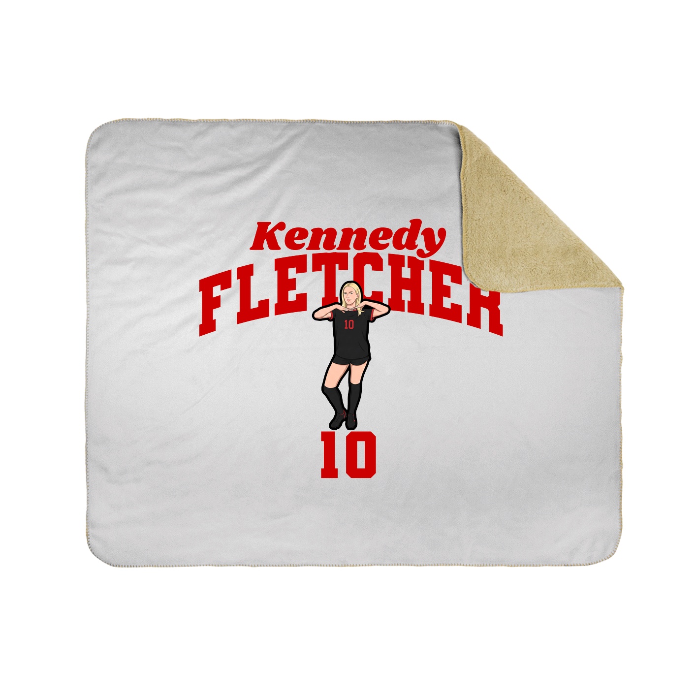 Throw Blanket — Signature Arch in White