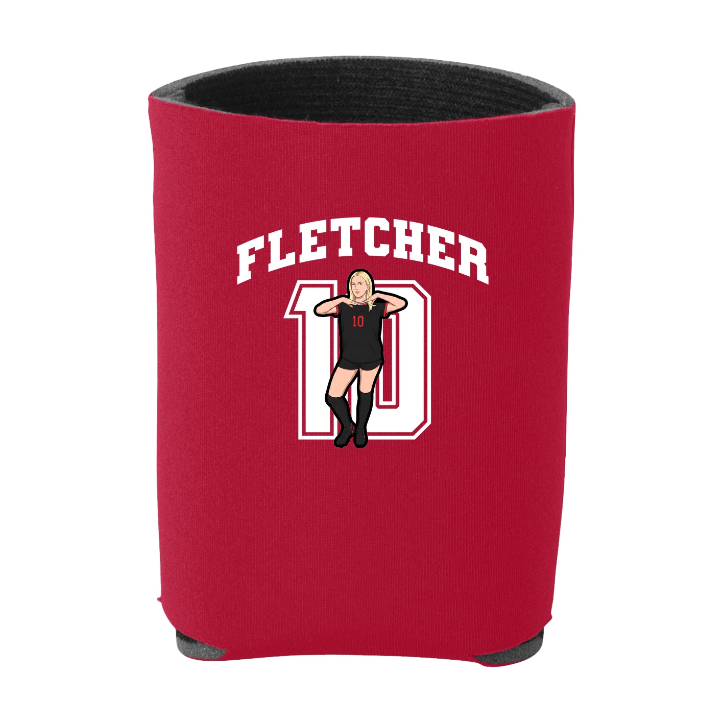 Can Holder — Number in Red