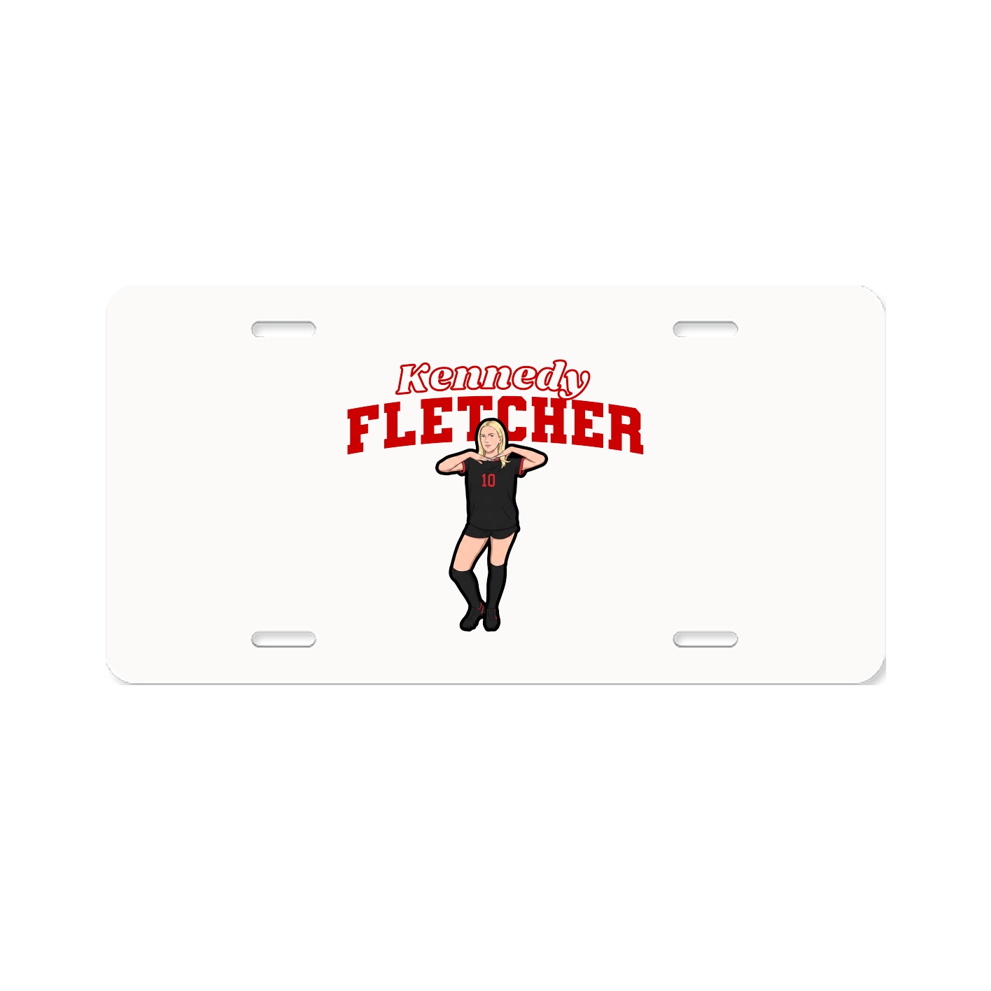 License Plate — Name Arch in Classic