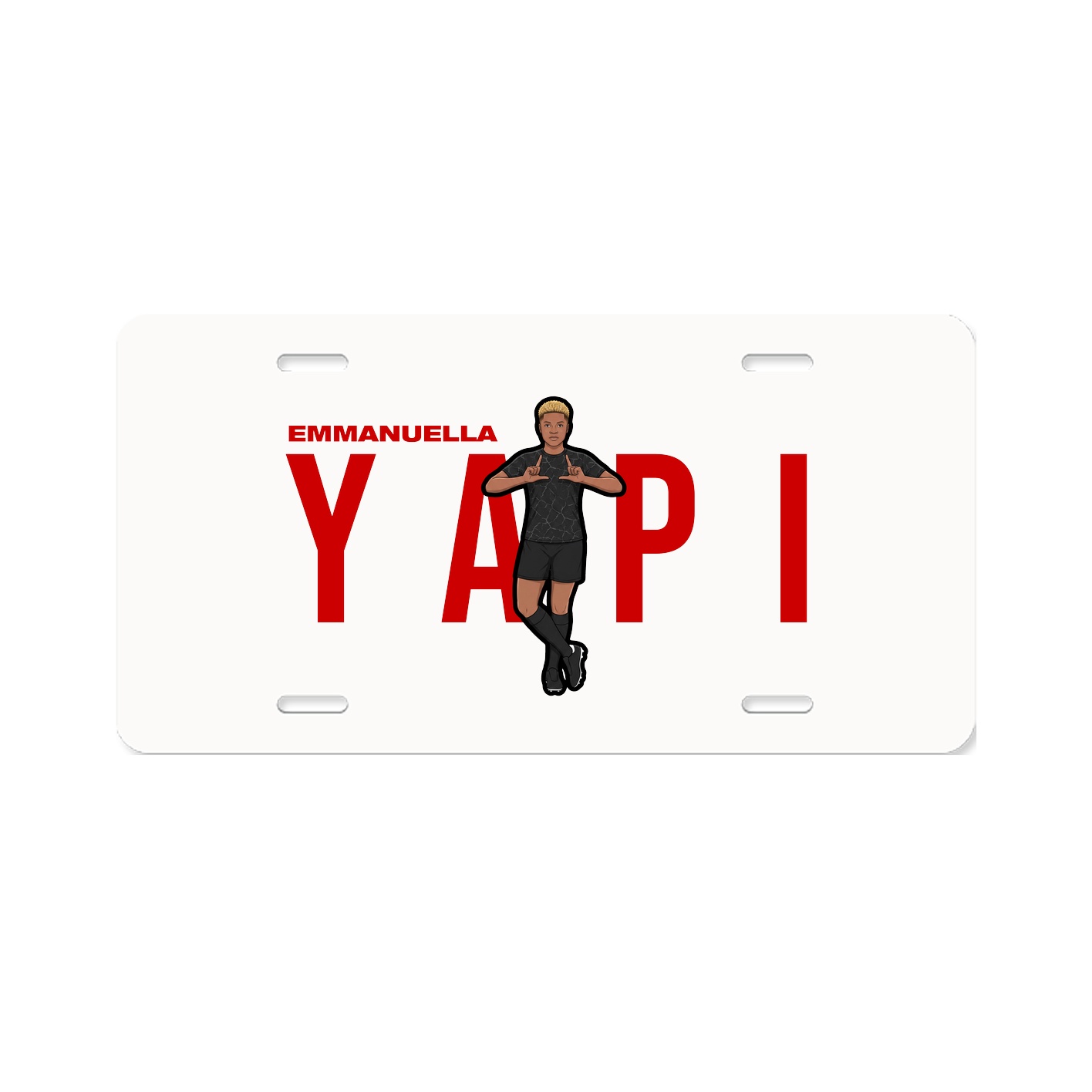 License Plate — Player Name in Classic