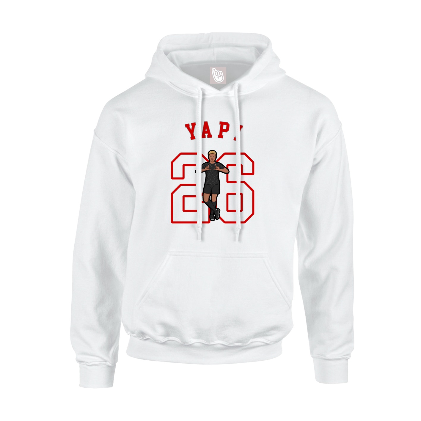 Youth Hoodie — Shirsey Arch in White