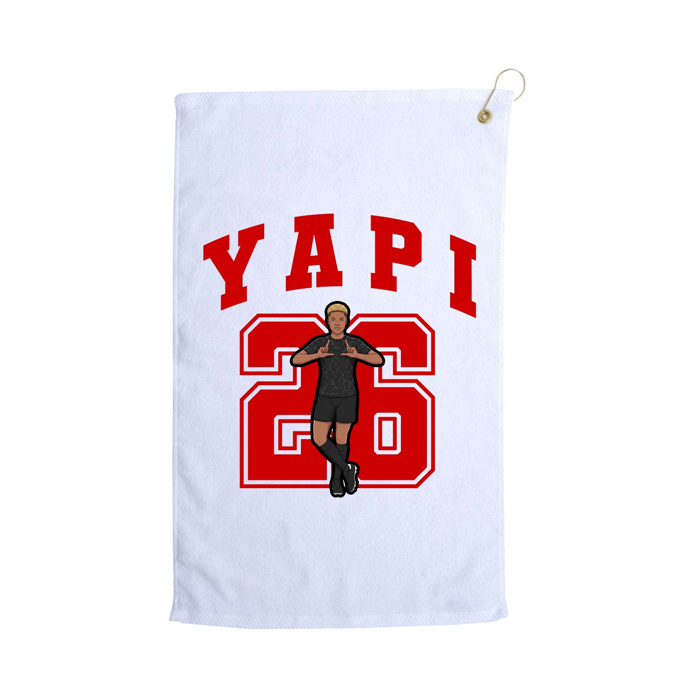 Golf Towel — Number in White