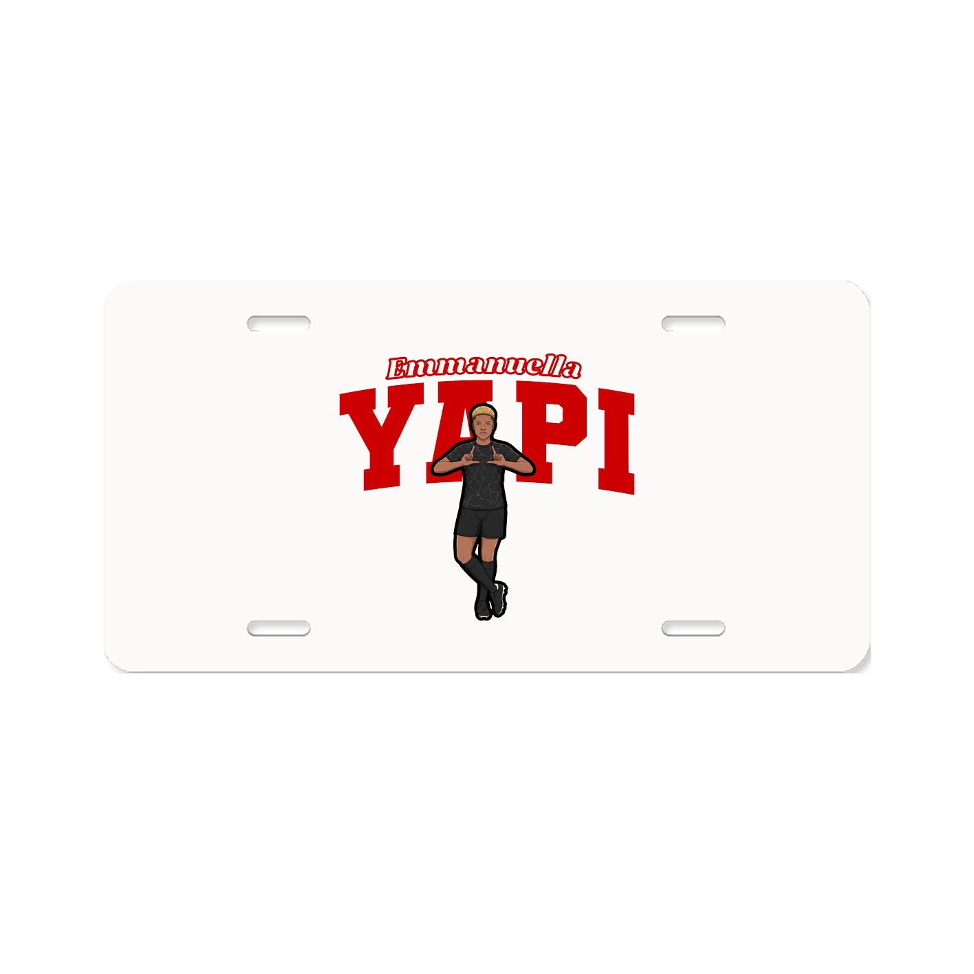 License Plate — Name Arch in Classic