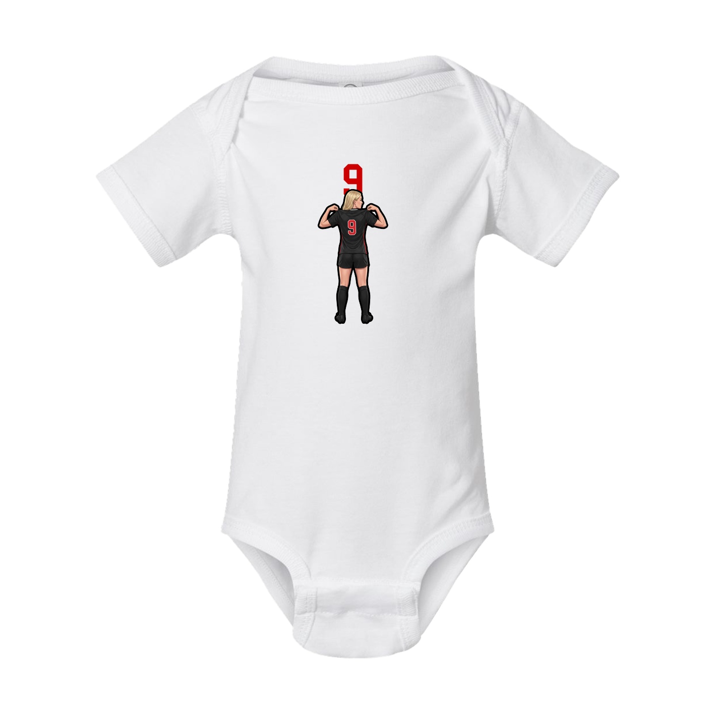 Baby Onesie — Number Top in White
