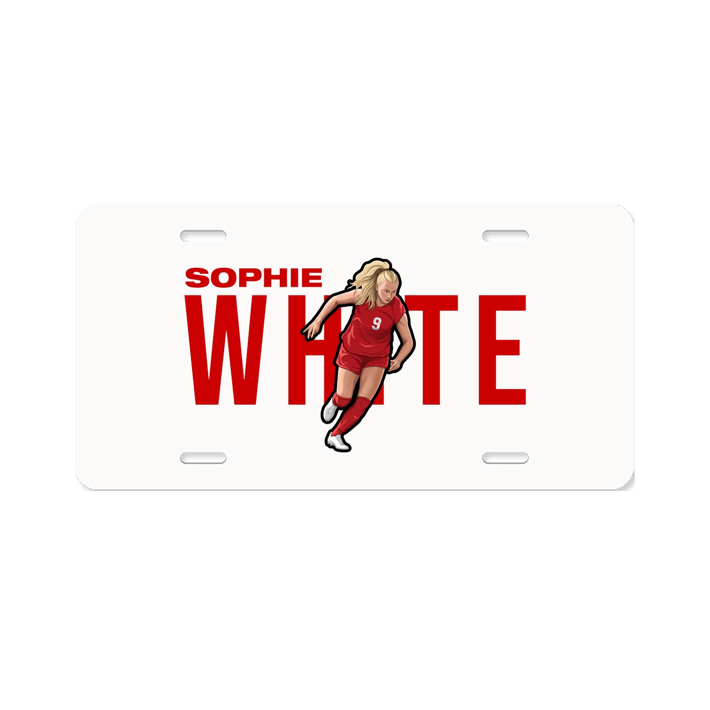 License Plate — Player Name in Classic