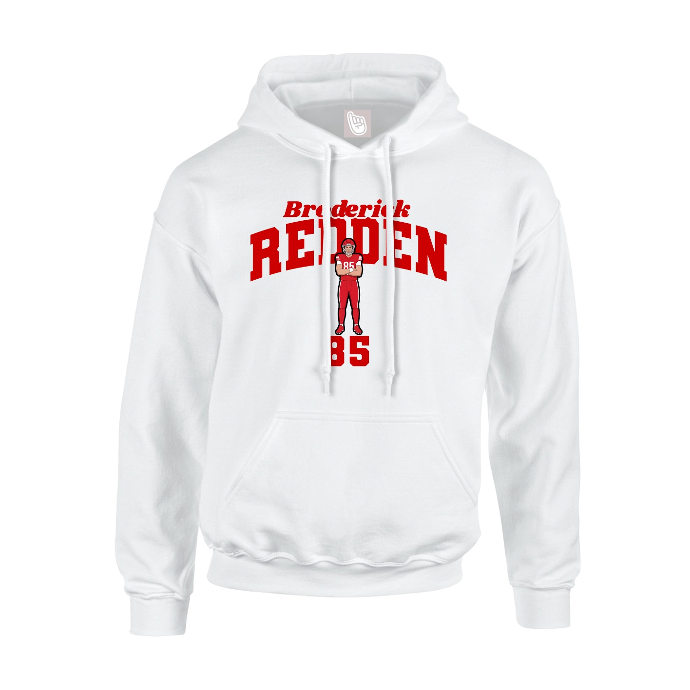 Hoodie — Signature Arch in White