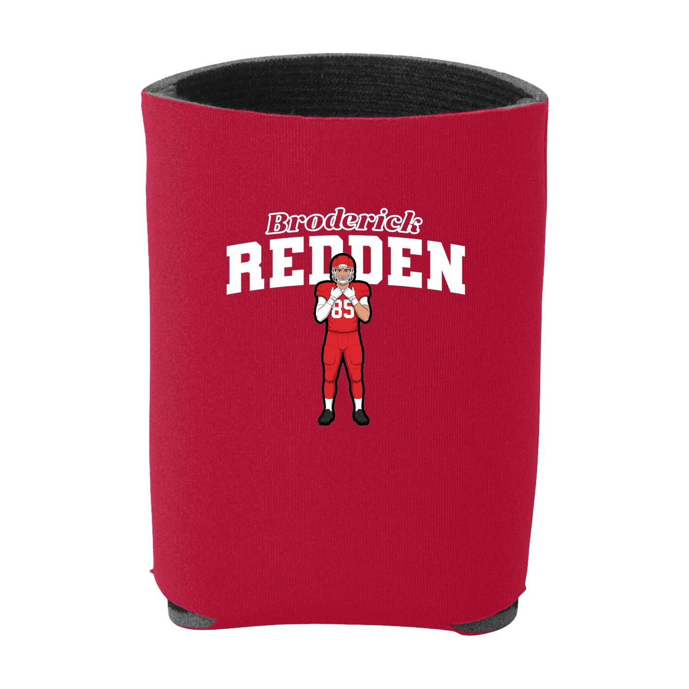 Can Holder — Name Arch in Red