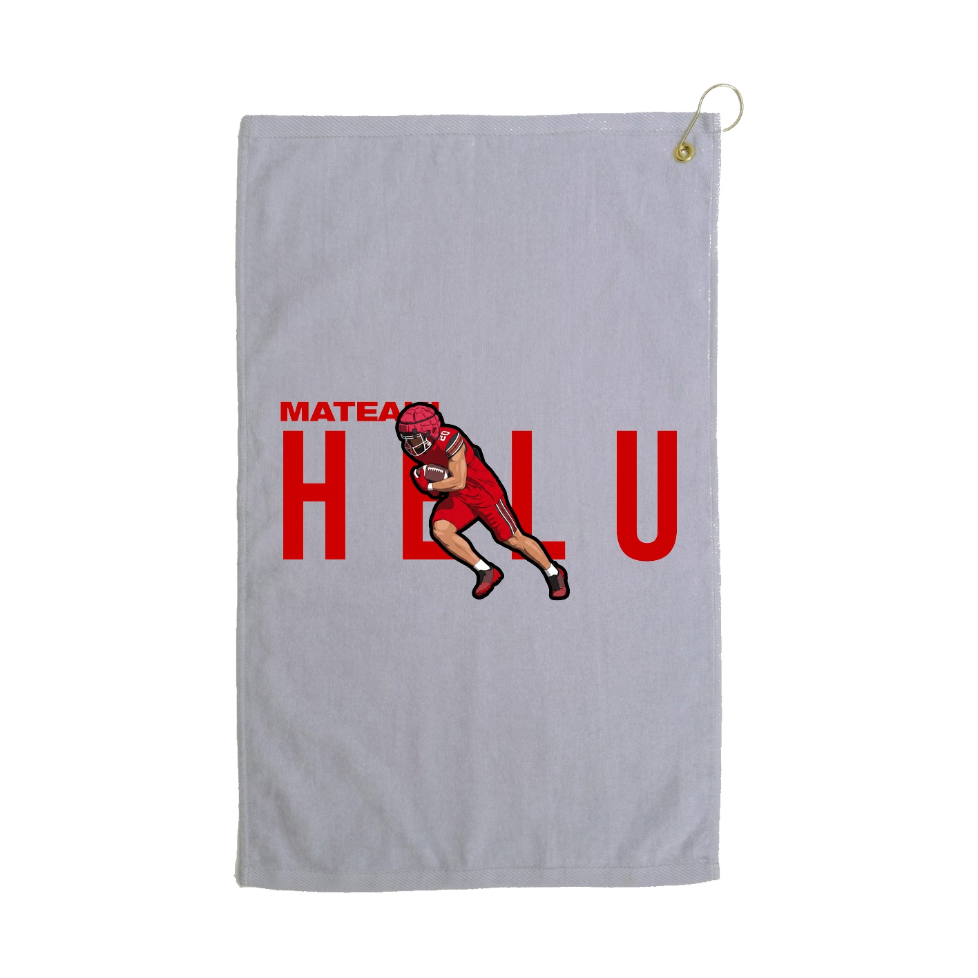 Golf Towel — Player Name in Grey