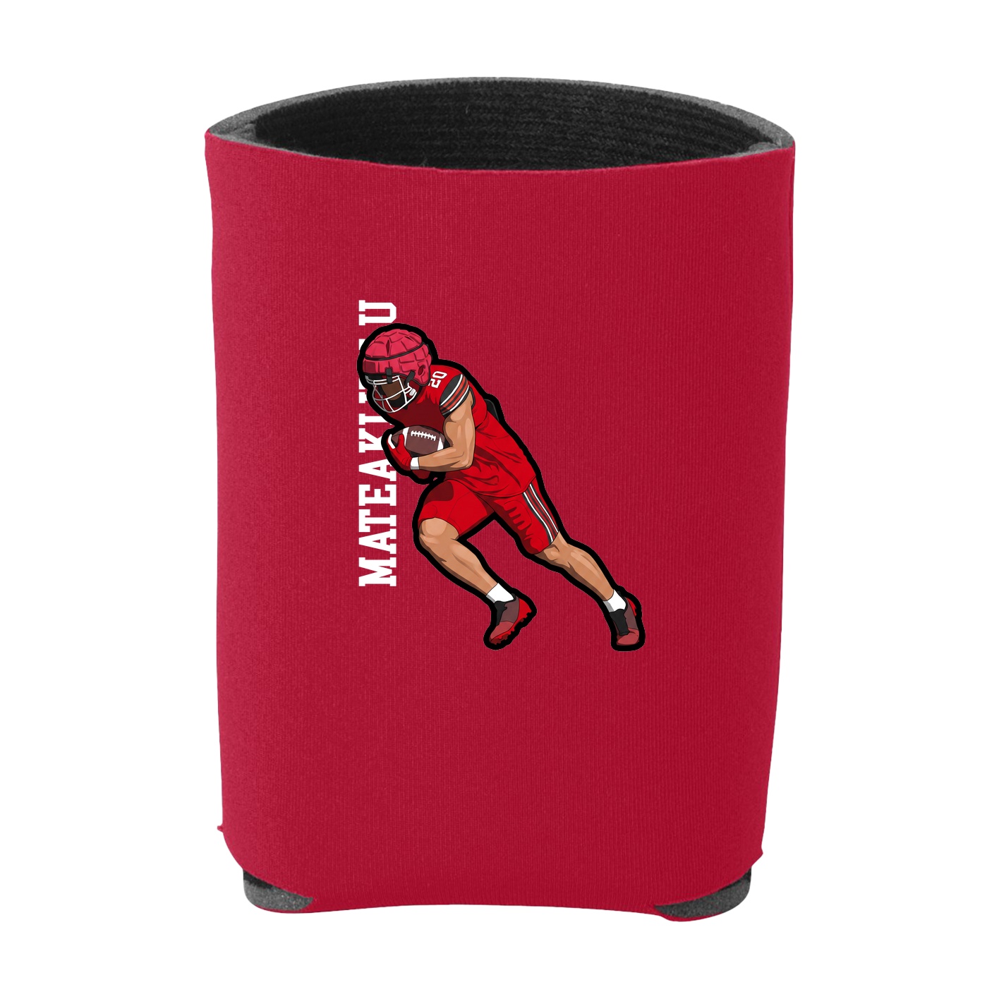 Can Holder — Name Vertical in Red