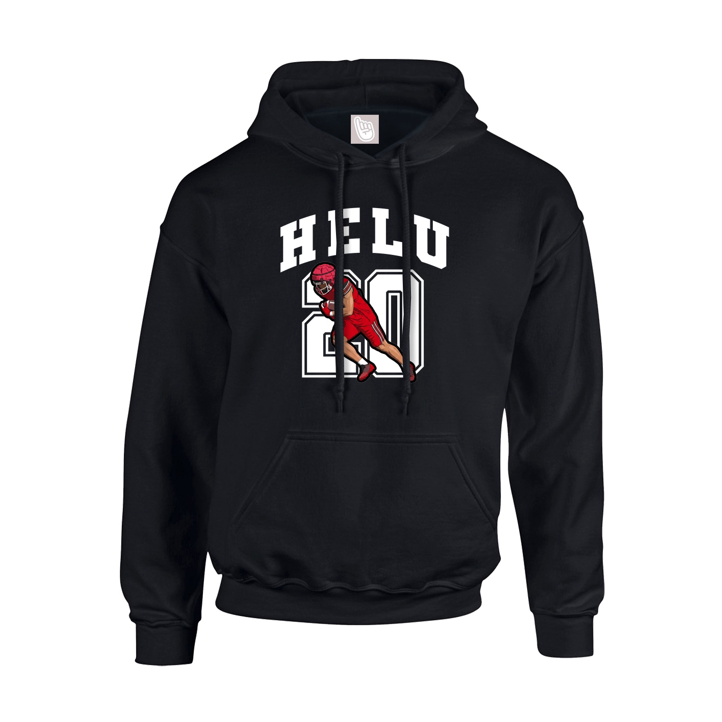 Hoodie — Number in Black