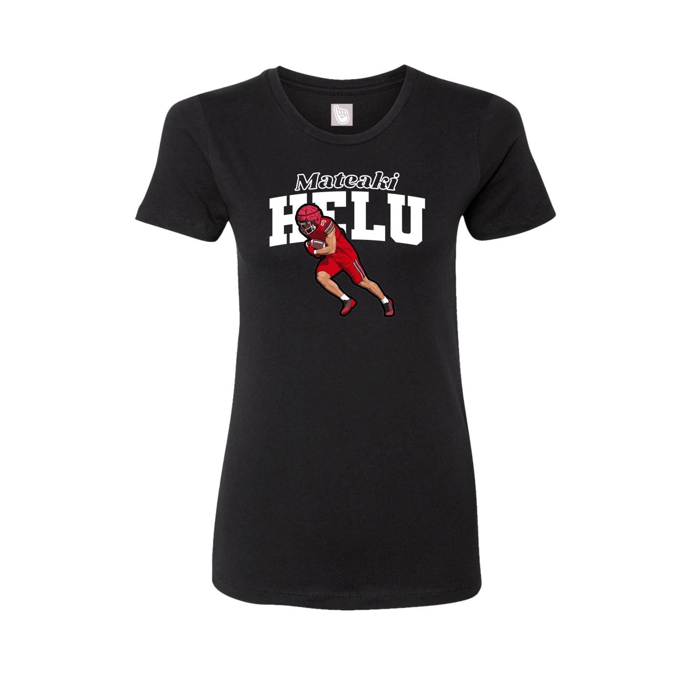 Fitted Women's Tee — Name Arch in Black