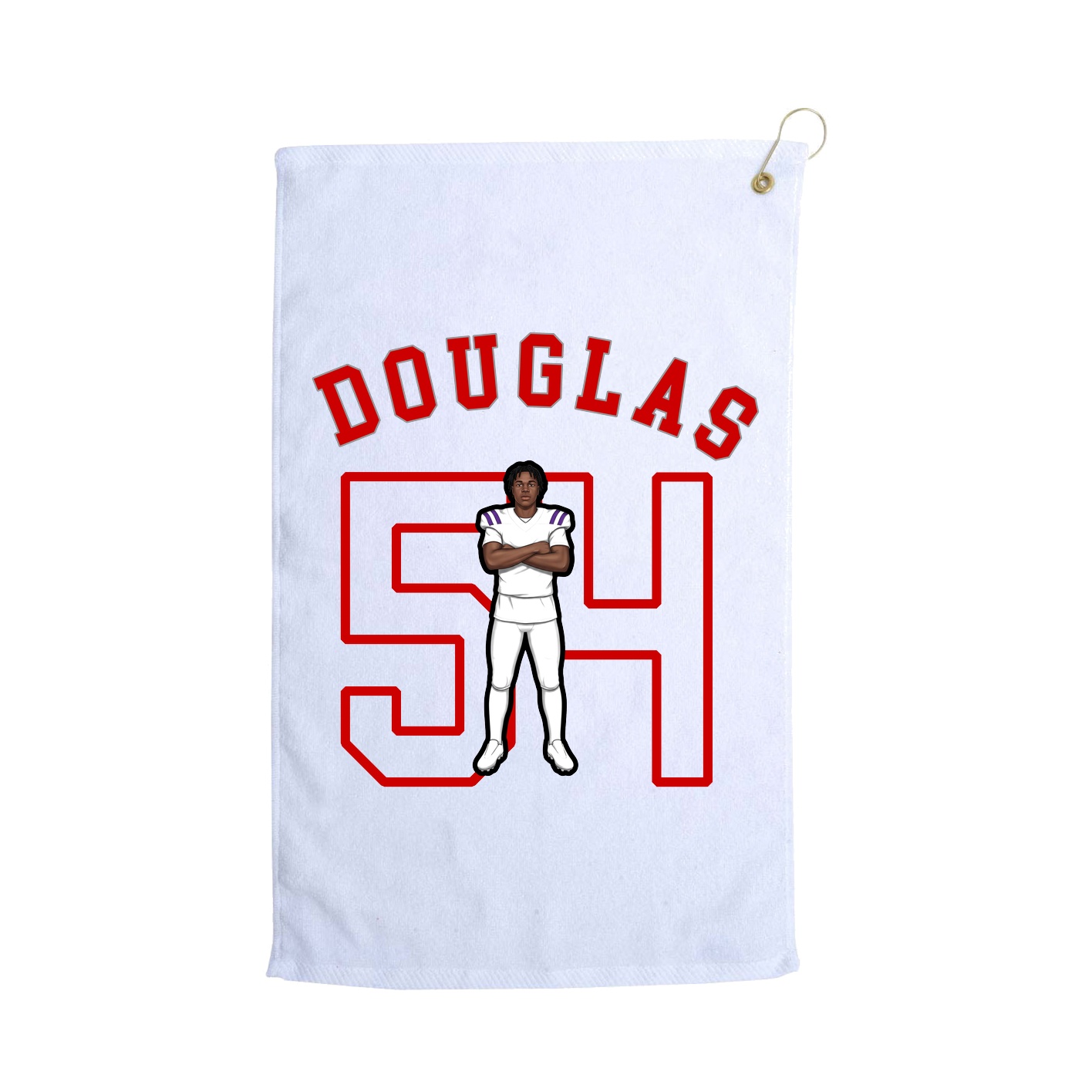 Golf Towel — Shirsey Arch in White