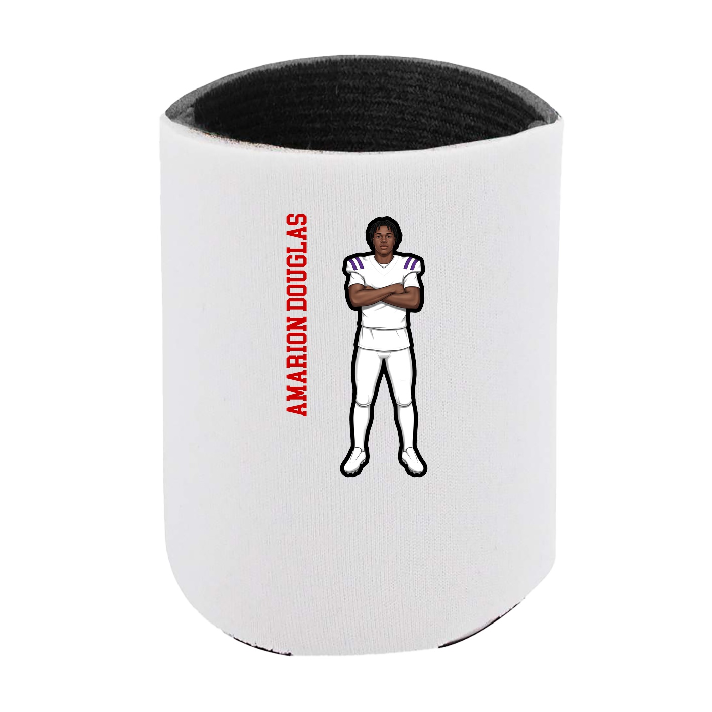 Can Holder — Name Vertical in White