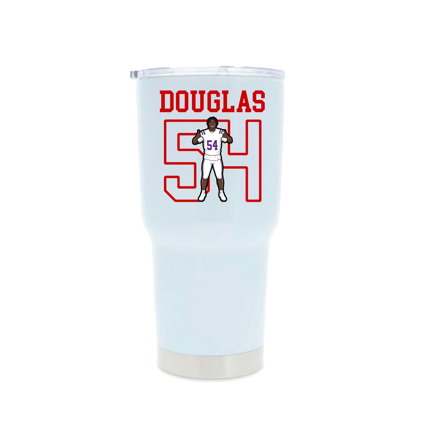 30oz Stainless Steel Tumbler — Shirsey in White