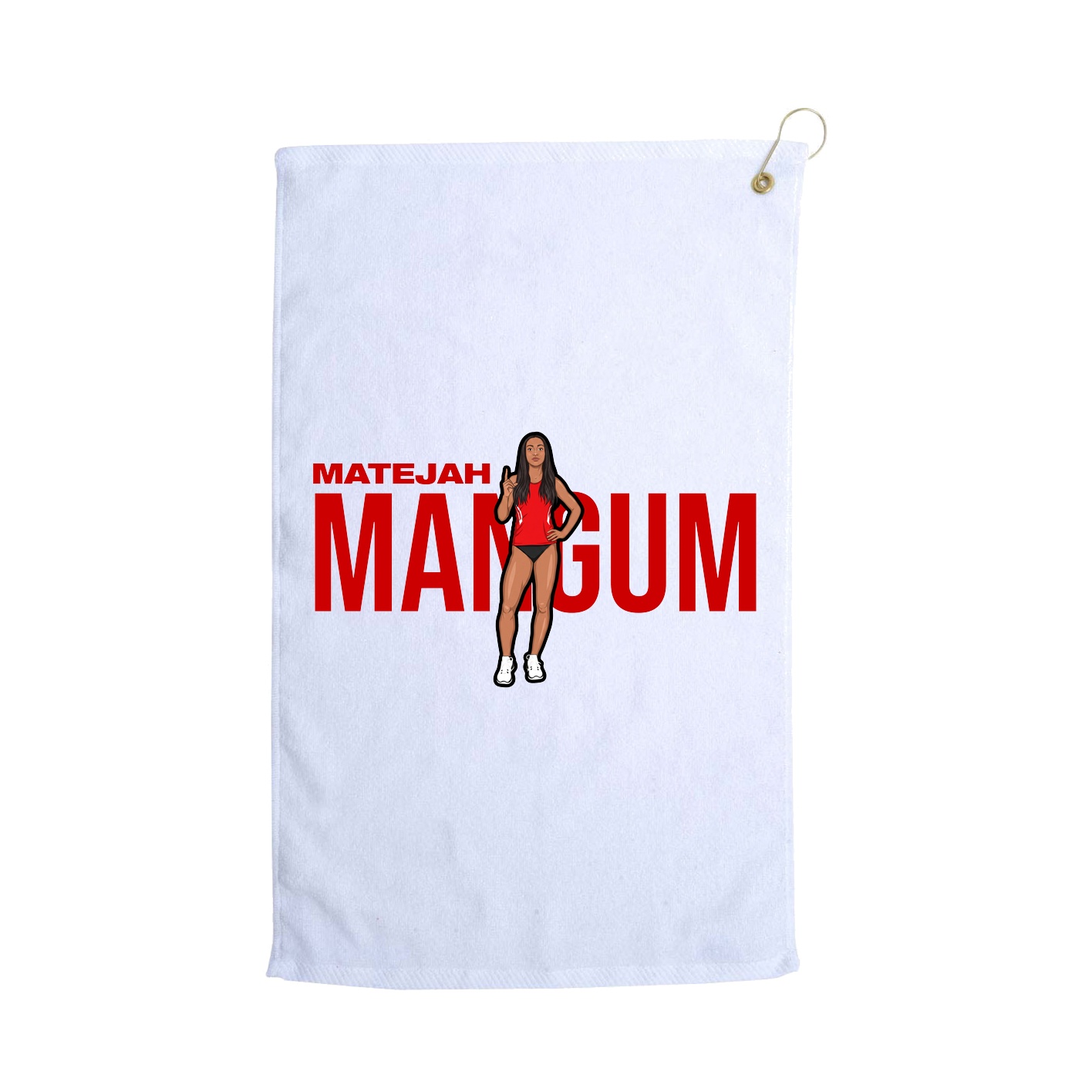 Golf Towel — Player Name in White