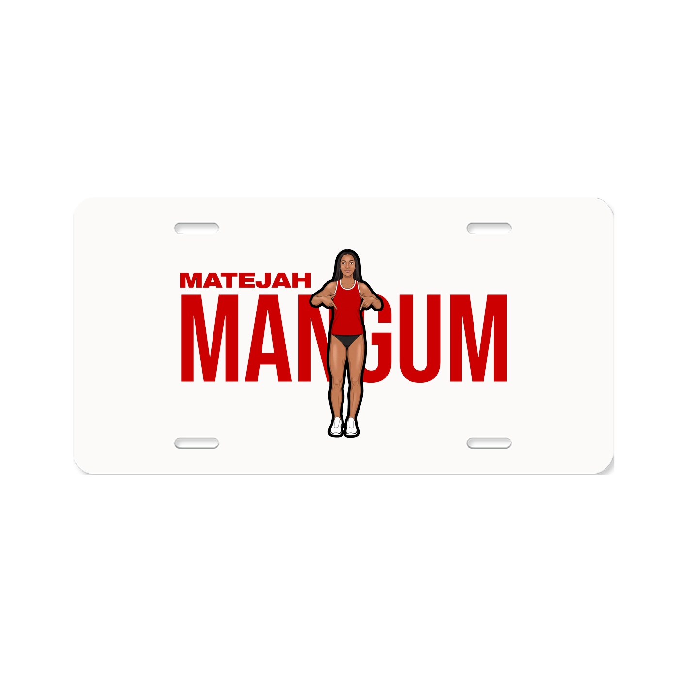 License Plate — Player Name in Classic