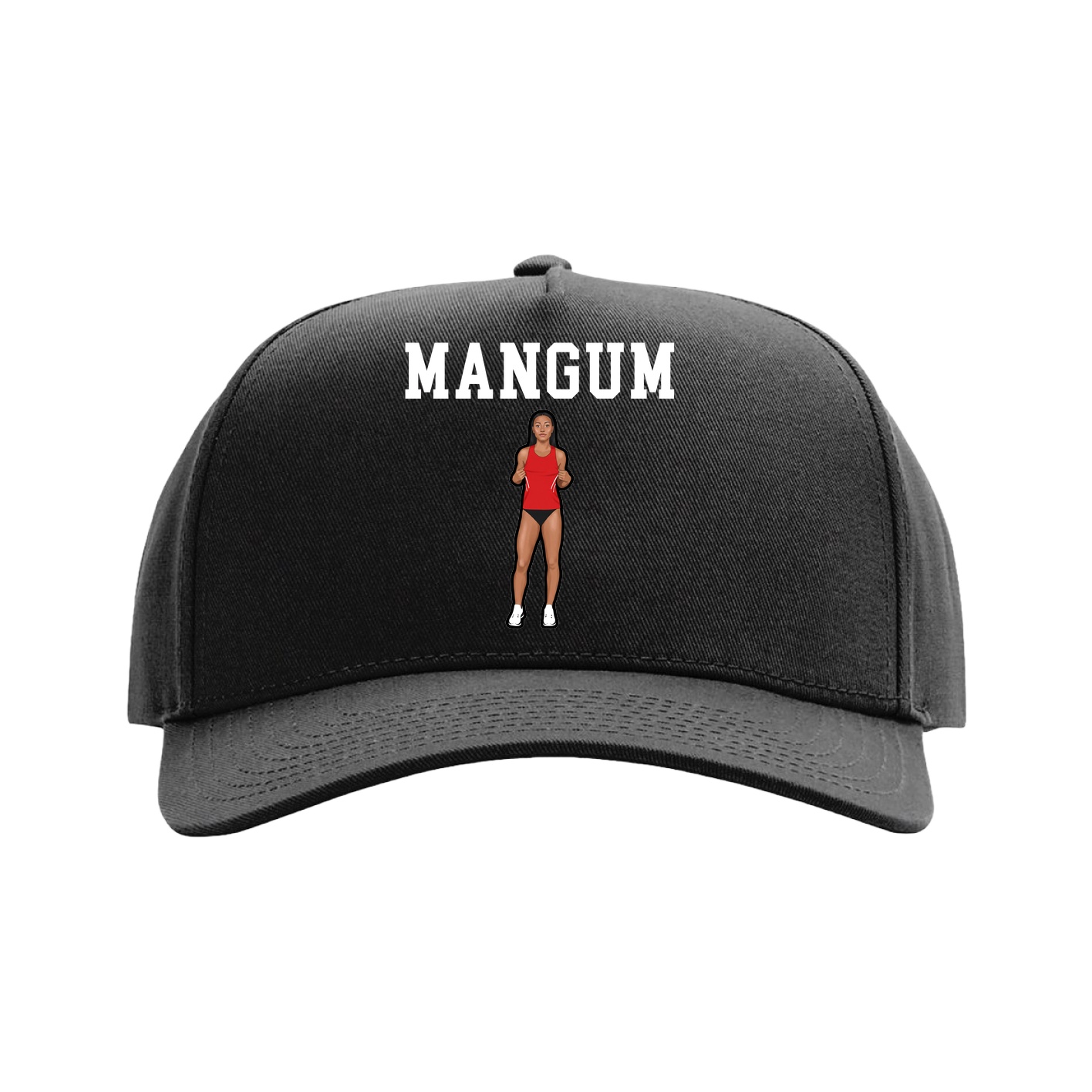 Full Fabric Five-Panel Champ Cap — Shirsey in Black