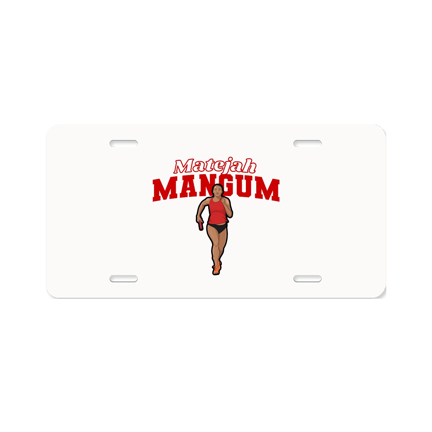 License Plate — Name Arch in Classic