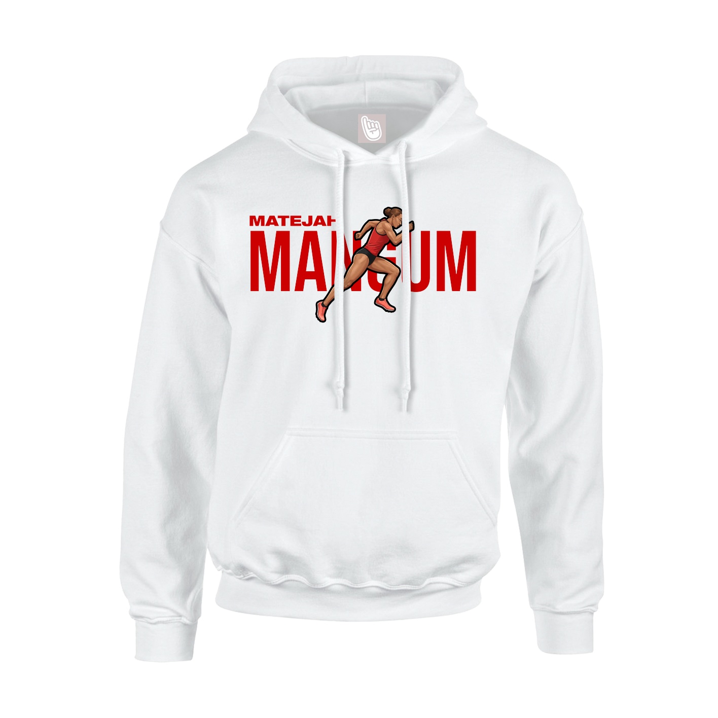 Youth Hoodie — Player Name in White