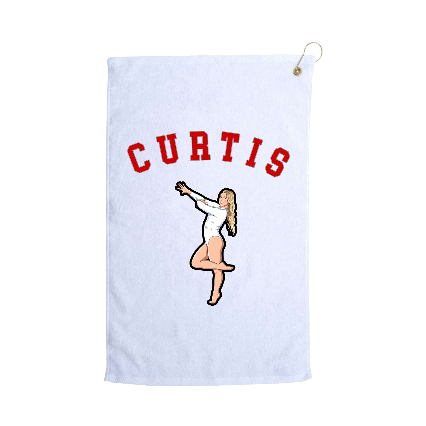 Golf Towel — Shirsey Arch in White