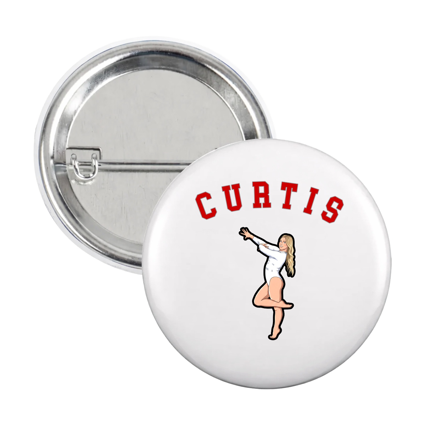 Game Day Button — Shirsey Arch in White