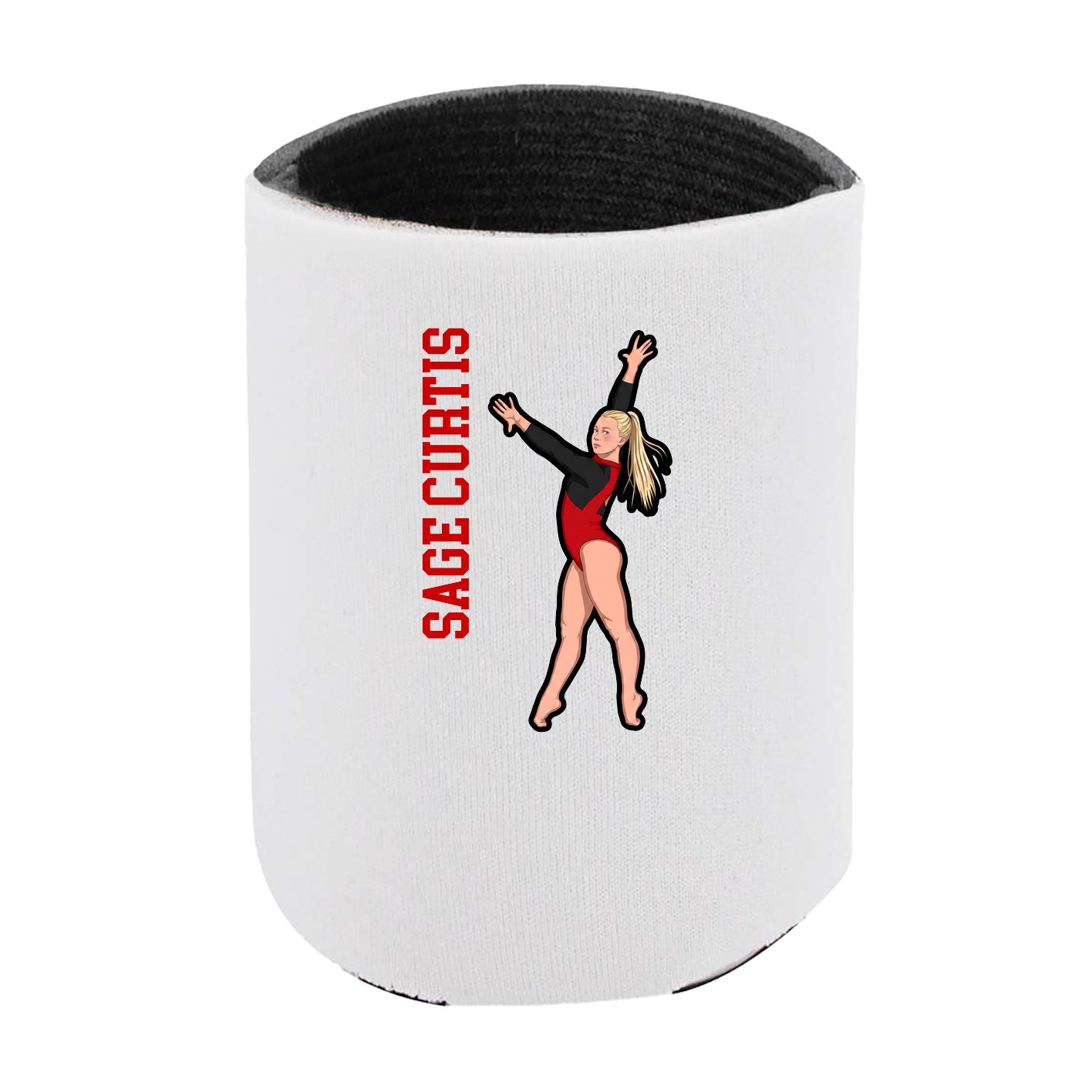Can Holder — Name Vertical in White