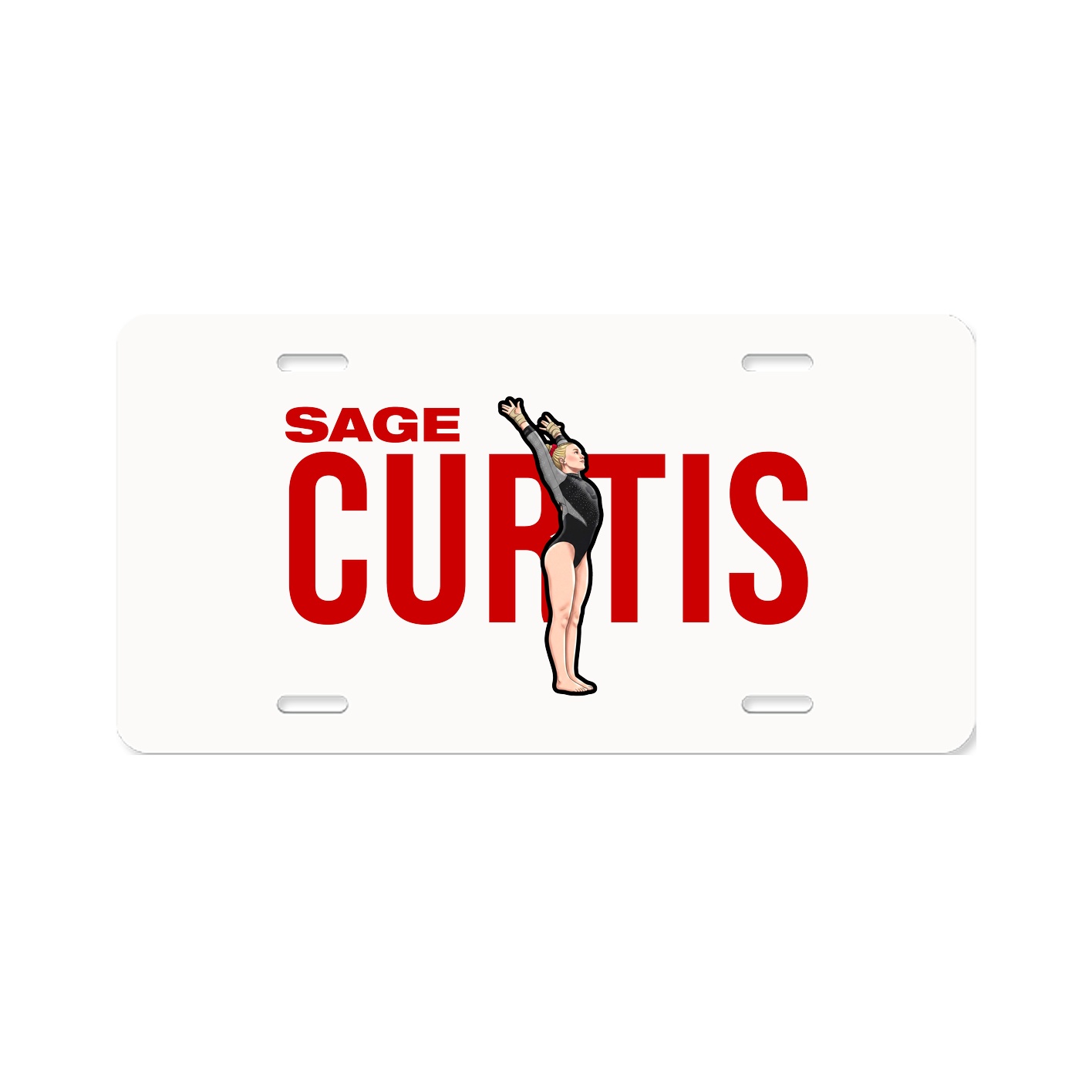 License Plate — Player Name in Classic
