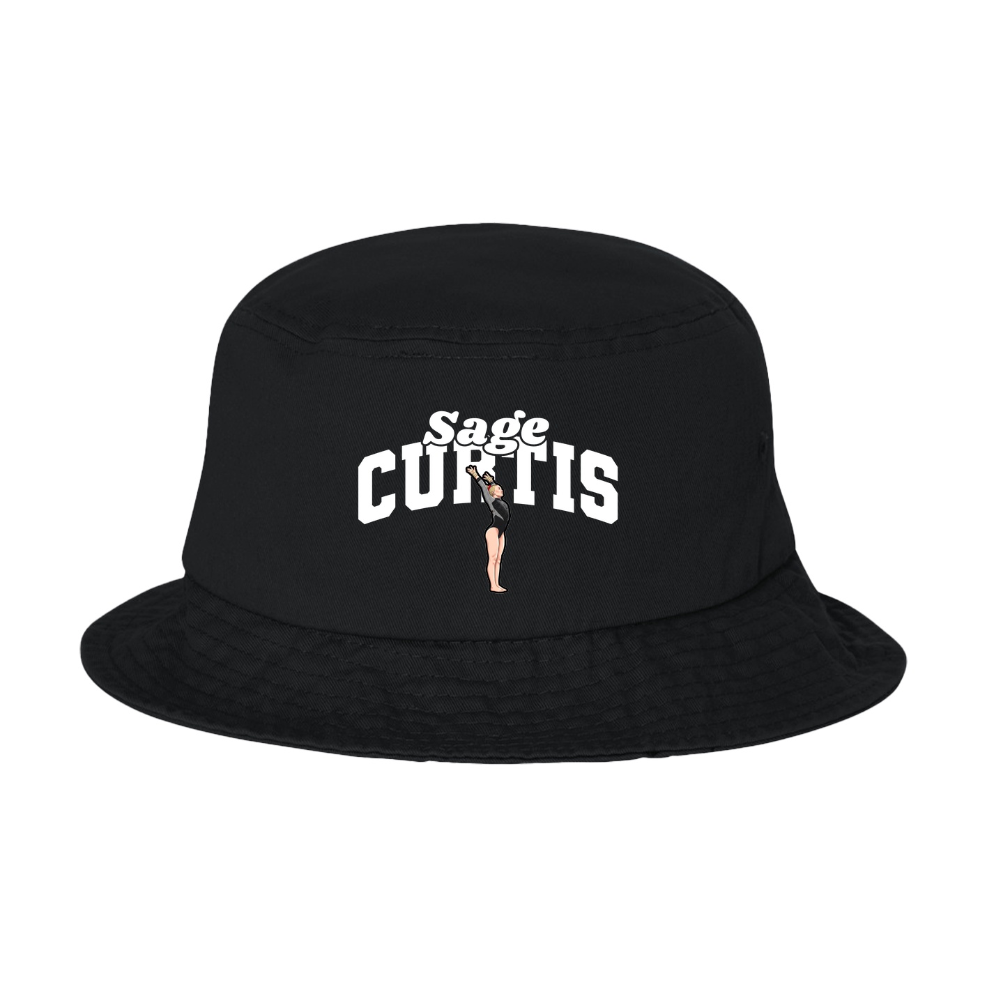 Bucket Cap — Signature Arch in Black