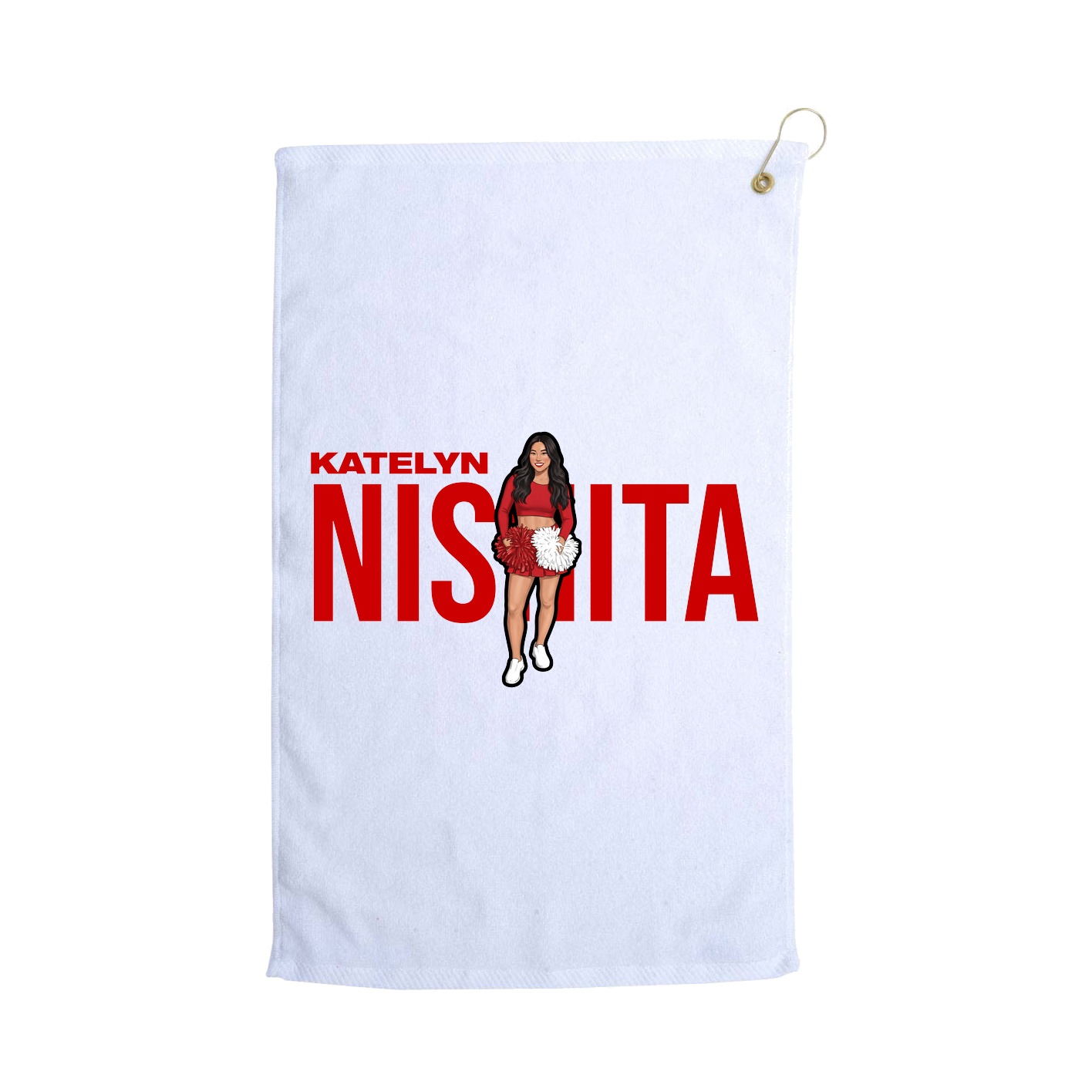 Golf Towel — Player Name in White