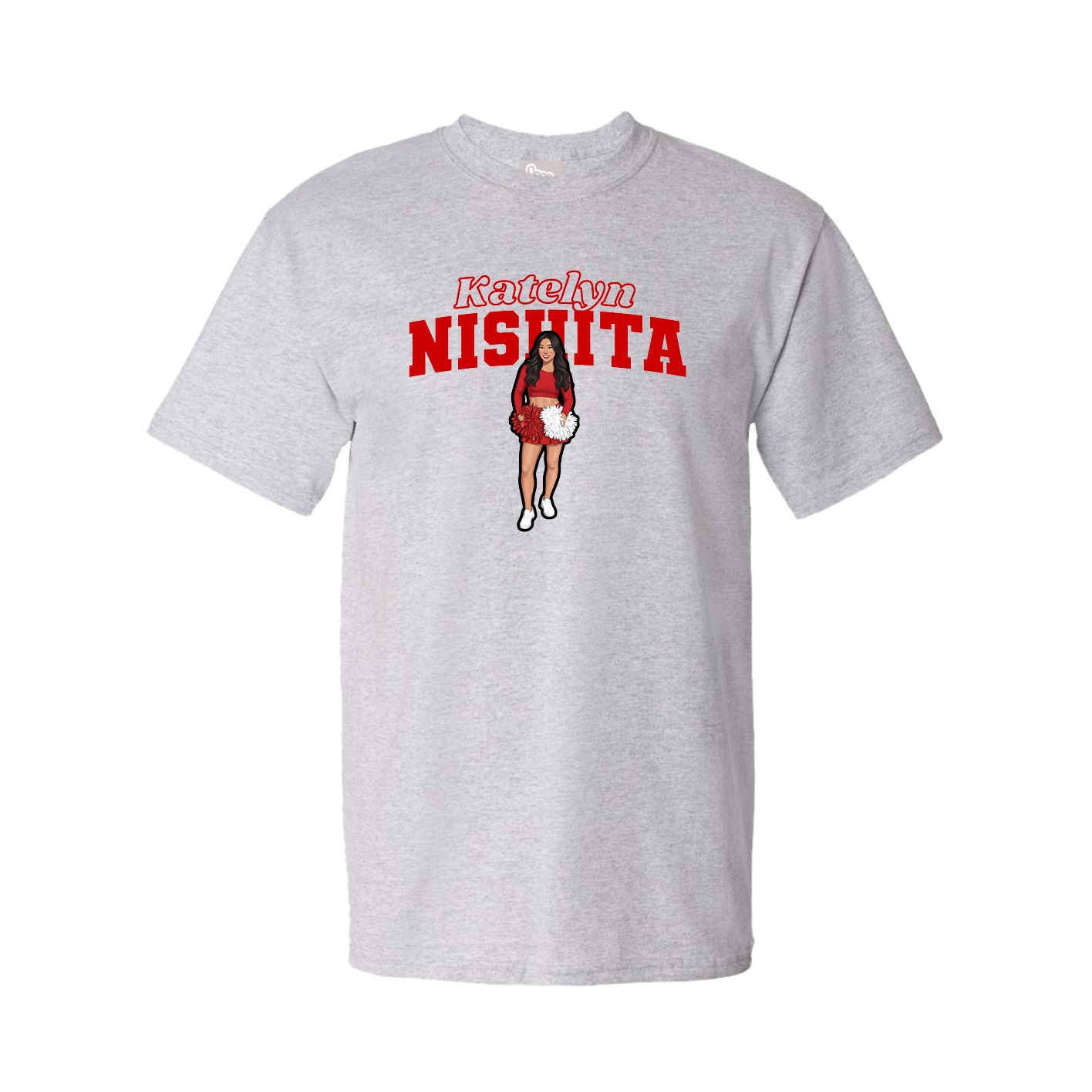 Tee — Name Arch in Grey