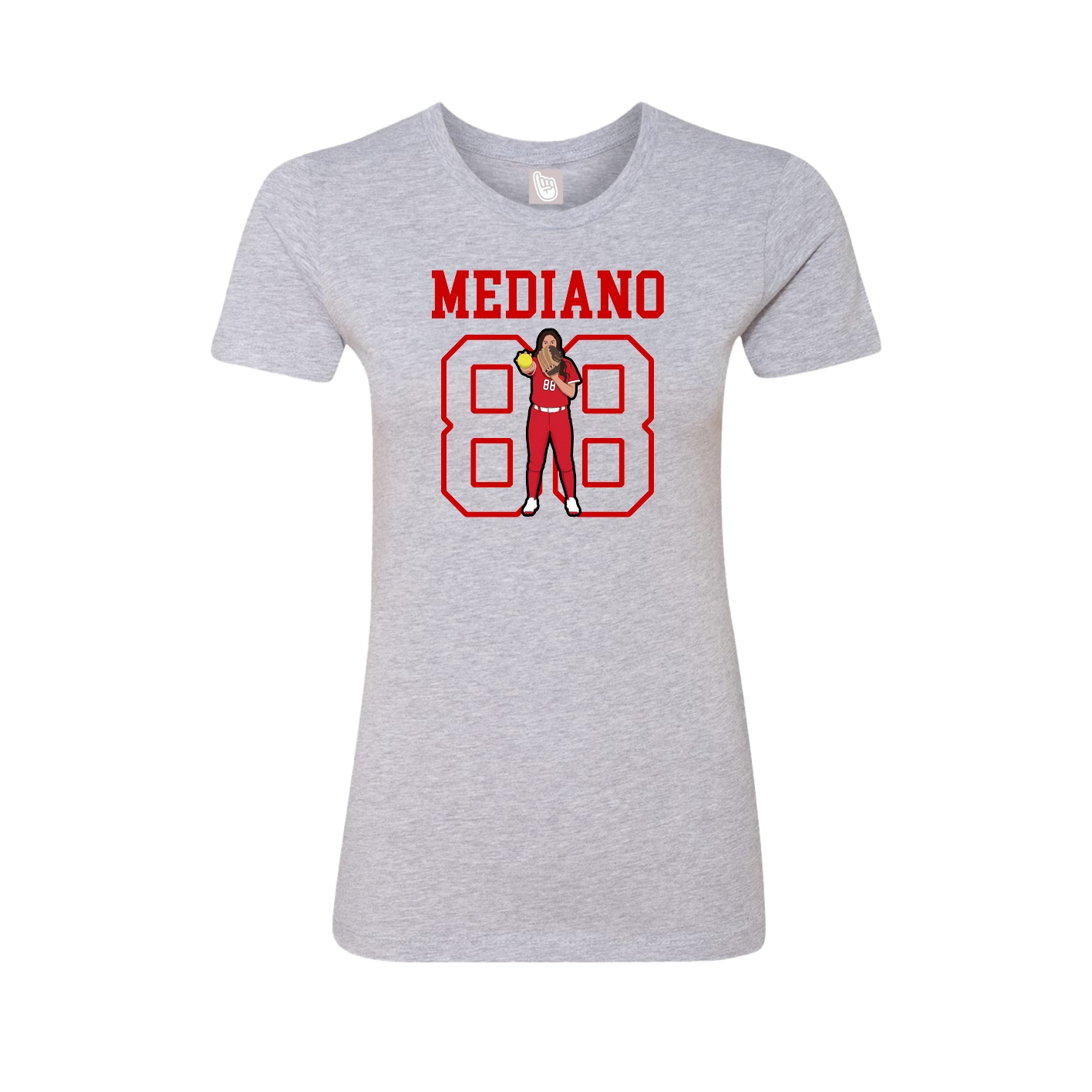Fitted Women's Tee — Shirsey in Grey