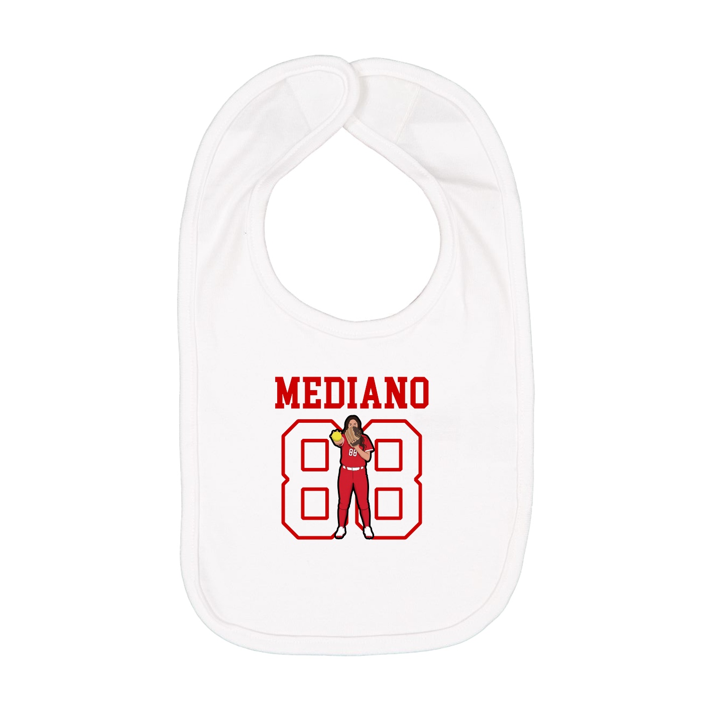 Infant Bib — Shirsey in White