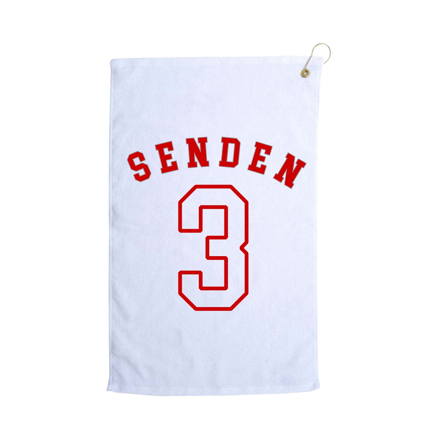 Golf Towel — Shirsey Arch in White