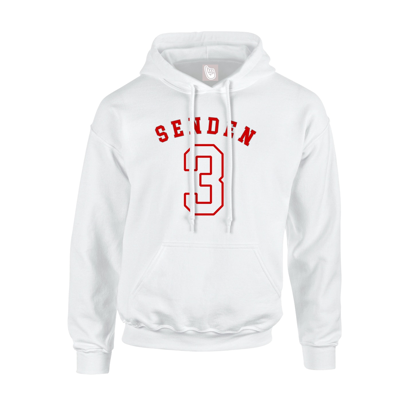 Youth Hoodie — Shirsey Arch in White