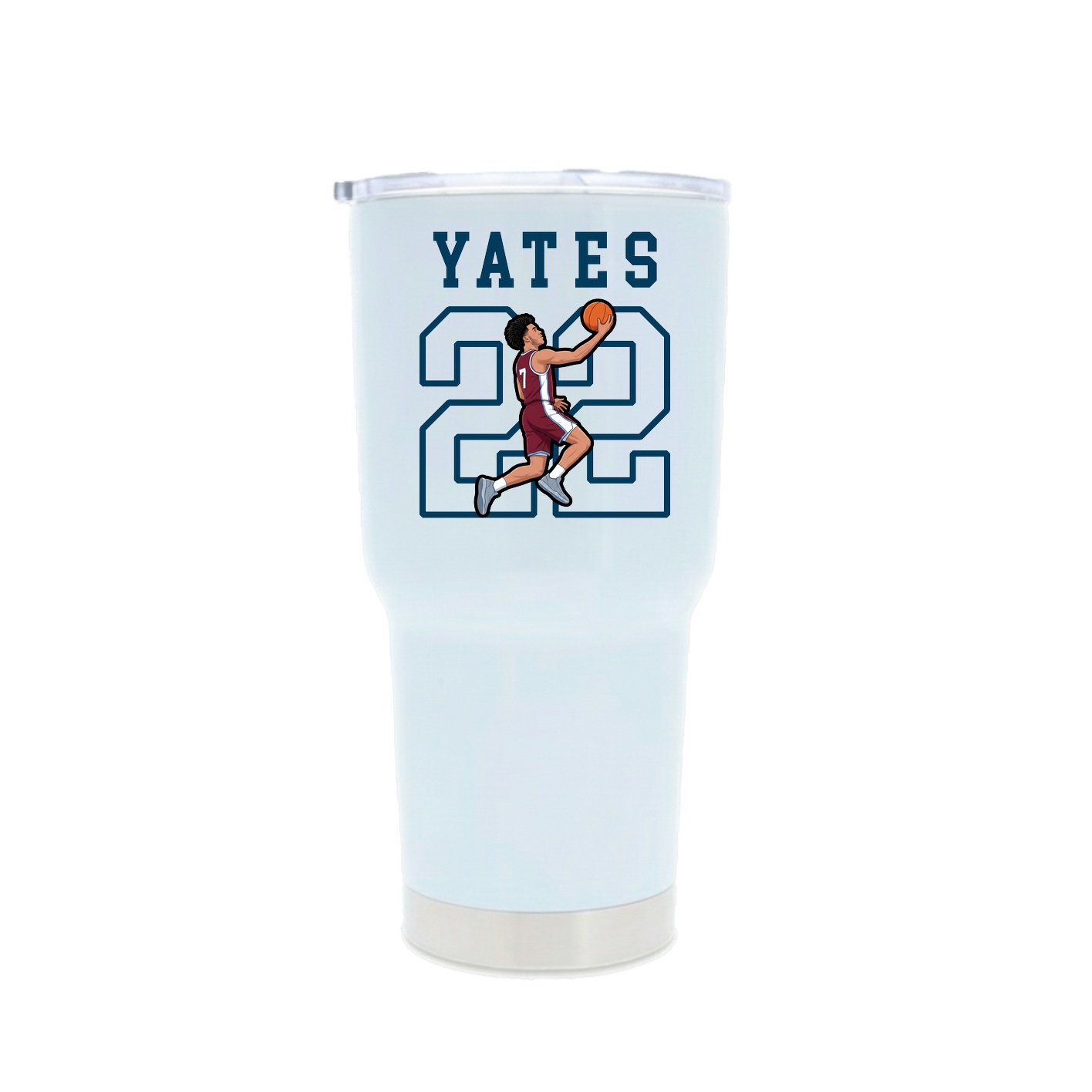 30oz Stainless Steel Tumbler — Shirsey in White