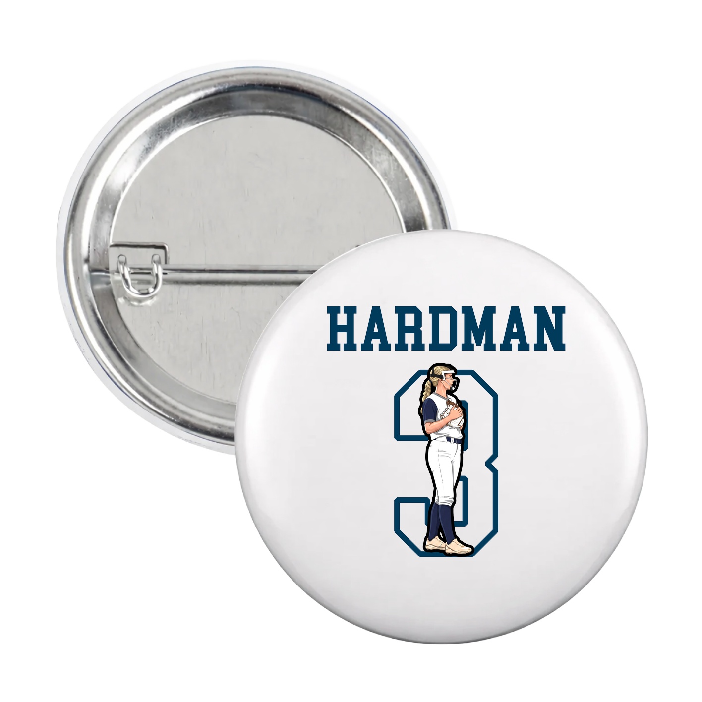 Game Day Button — Shirsey in White